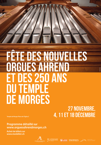 affiche inauguration orgue Ahrend